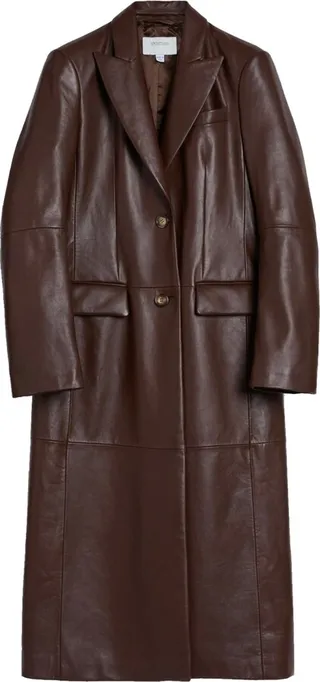 Sportmax Leather Trench Coat
