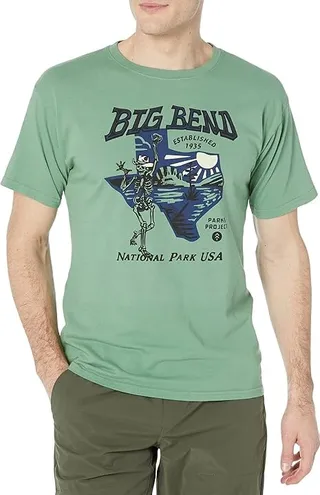 Parks Project Big Bend Dancing Skelly Tee (Olive) Clothing