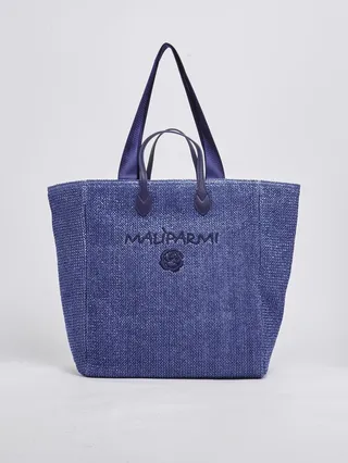 Shopping Raffia Double Shoulder Bag