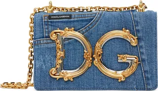 Dolce & Gabbana Blue Patchwork Denim Bag