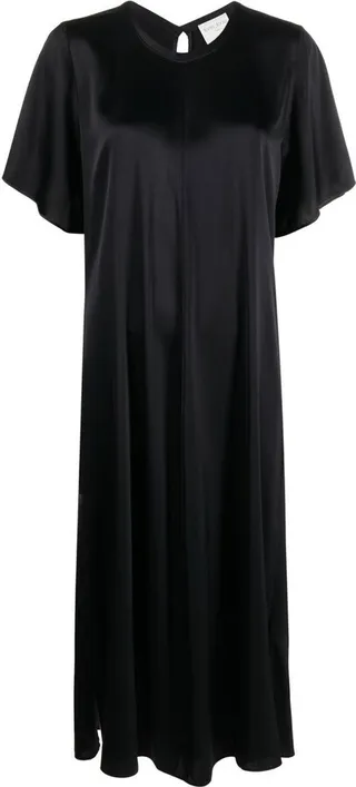 Stretch-Silk Midi Dress