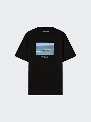 Getty Speed Boat Classic T-Shirt Black