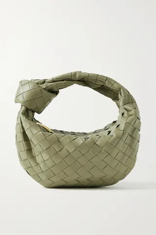 Bottega Veneta - Jodie Mini Knotted Intrecciato Leather Tote - Green
