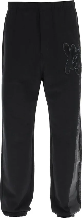 Logo Patch Elasticated-waistband Track Trousers