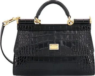 Leo Sicily Handbag from Dolce & Gabbana Kim DolceeGabbana double face leather handbag with animalier print