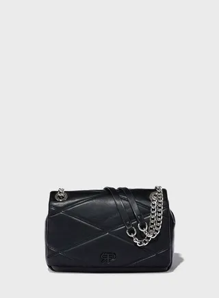 Chain Detailed Crossbody Bag