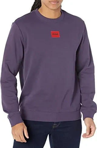 HUGO Boss Unisex Adult Regular Fit Square Logo Jersey Sweatshirt