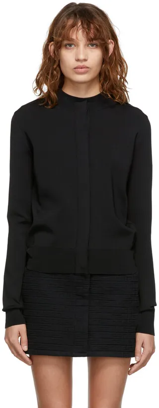 Givenchy Black Chain Detail Cardigan