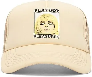 Pleasures X Playboy Magazine Trucker Hat in Tan