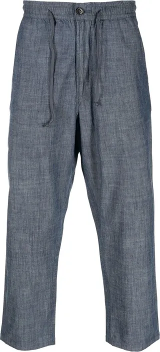 Drawstring Straight Trousers