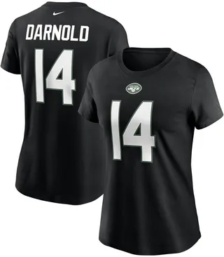 Women's Nike Sam Darnold Black New York Jets Name and Number T-shirt