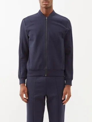 Stretch-nylon Bomber Jacket