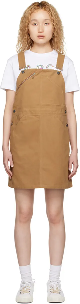 A.P.C. Brown Paola Minidress