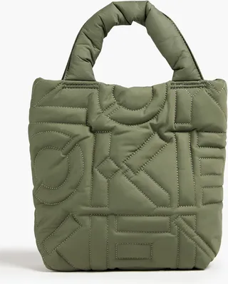 Quilted shell tote