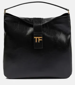 TF Medium leather shoulder bag