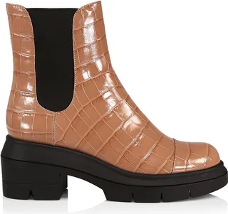 Women's Norah Embossed Leather Booties