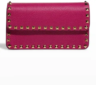 Rockstud Pouch Leather Shoulder Bag