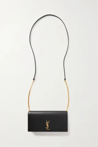 SAINT LAURENT - Monogramme Leather Pouch - Black