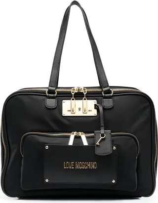 Logo-Plaque Tote Bag