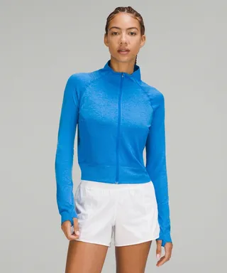 Breathable Textured Knit Training Jacket