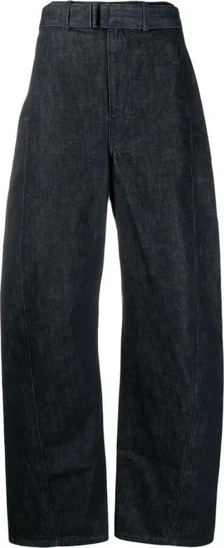 Belted Straight-Leg Trousers