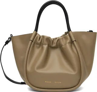 Proenza Schouler Taupe Small Ruched Tote