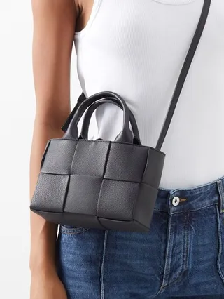 Arco Mini Intrecciato-leather Tote Bag