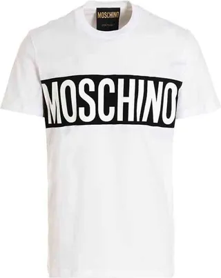 Moschino Logo Printed Crewneck T-Shirt