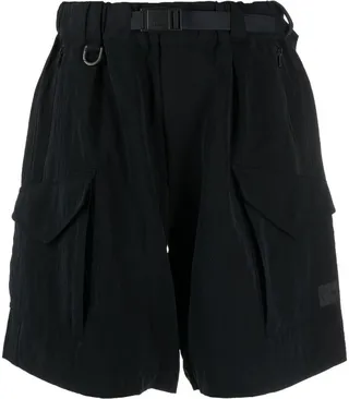 belted Bermuda cargo shorts
