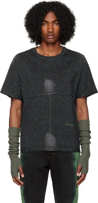 Eckhaus Latta Black Lapped T-Shirt