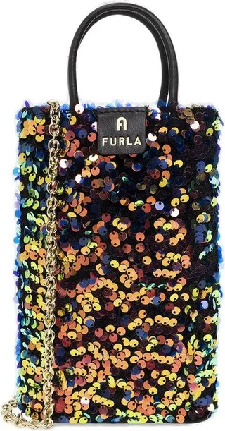 Furla Sequin-Embellished Mini Tote Bag