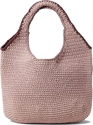 Madewell The Crochet Shopper Bag (Wisteria Dove Multi) Shoulder Handbags