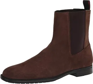 HUGO Mens Smooth Suede Pull On Chelsea Boot Hunting Shoe