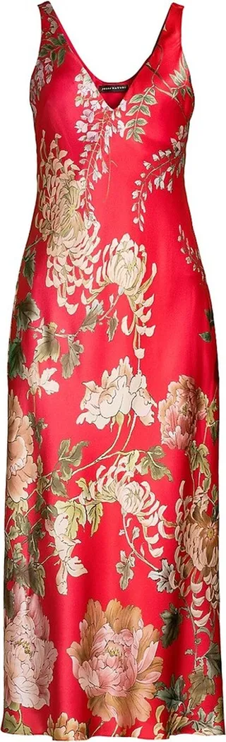Kairaku Garden Silk Sleep Gown