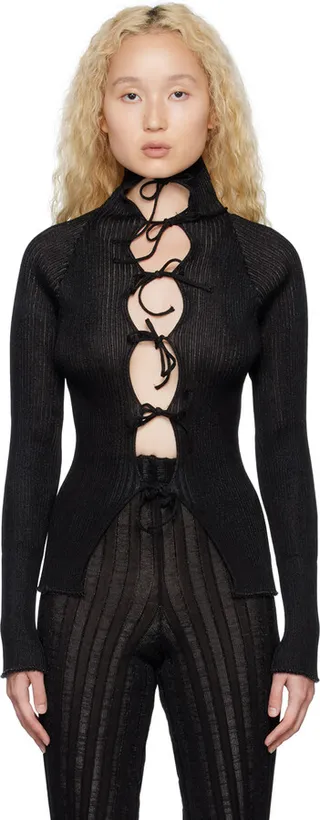 A. ROEGE HOVE Black Emma Cardigan