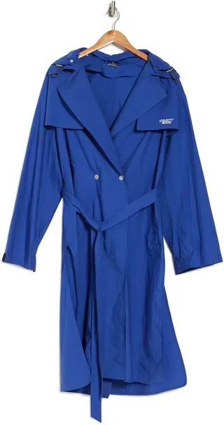 County 3000 Tech Cotton Long Trench Coat