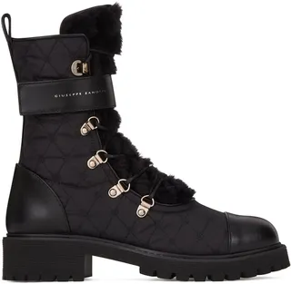 Quilted Combat Boots