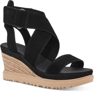 Ugg Women's Ileana Ankle-Strap Espadrille Platform Wedge Sandals