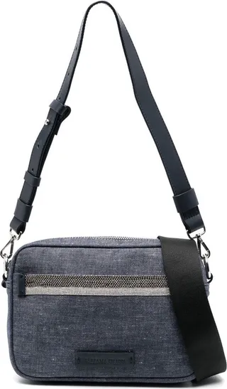Logo-Patch Detail Crossbody Bag