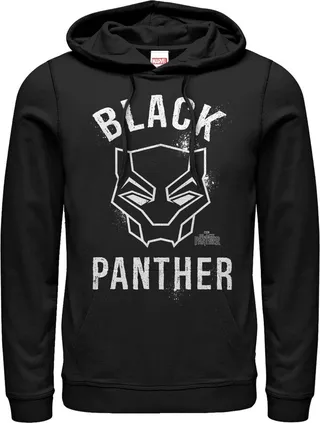 Men's Marvel Black Panther 2018 Classic Pull Over Hoodie - Black - Large