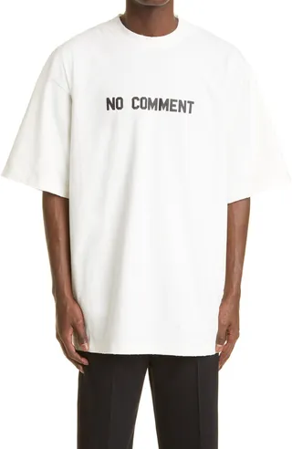 Oversize No Comment Graphic Tee