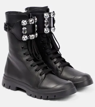 Viv' Walky leather lace-up boots