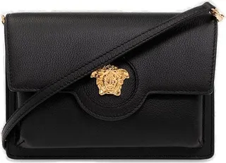 Versace Medusa Plaque Fold-Over Crossbody Bag