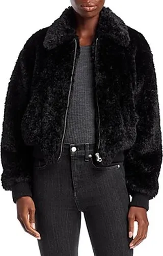 rag & bone Nikki Faux Fur Bomber Jacket