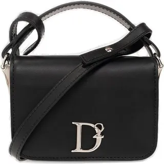 Dsquared2 Logo Plaque Fold-Over Shoulder Bag
