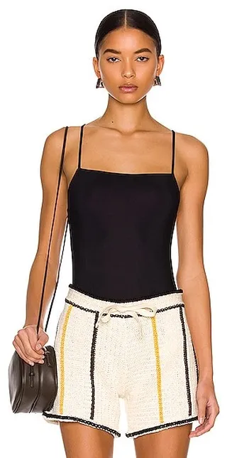 Jil Sander Jersey Bodysuit in Black