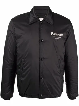 Logo-Print Bomber Jacket