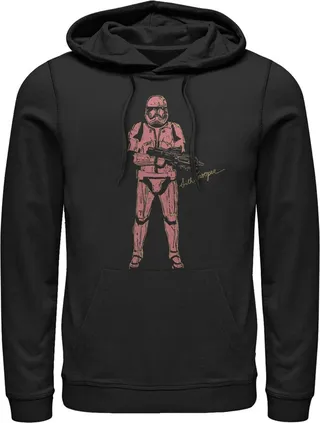 Men's Star Wars: The Rise of Skywalker Sith Trooper Villain Pull Over Hoodie - Black - Medium