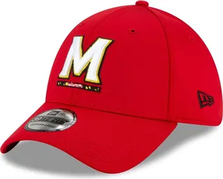 Men's New Era Red Maryland Terrapins Campus Preferred 39THIRTY Flex Hat
