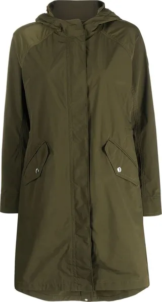 Hooded Mid-Length Coat